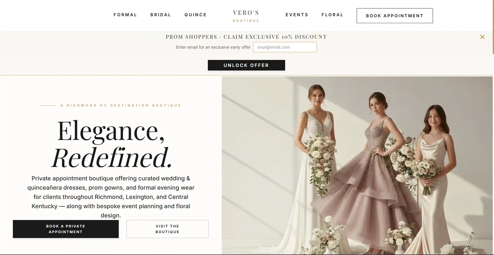 Veros Boutique E-Commerce Site